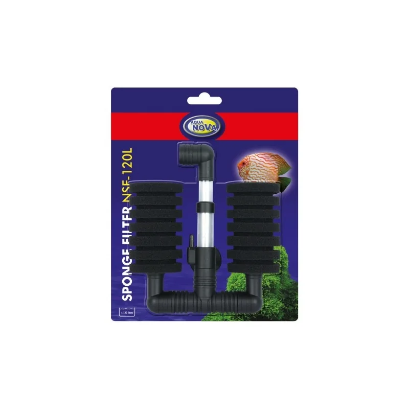 Filtro de esponja duplo Aqua Nova NSF-120L - Foto 2 | ShrimpNexus Portugal
